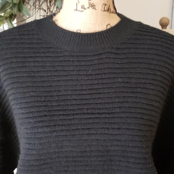 Workshop republic clothing black ribbed sweater M - Picture 2 of 7